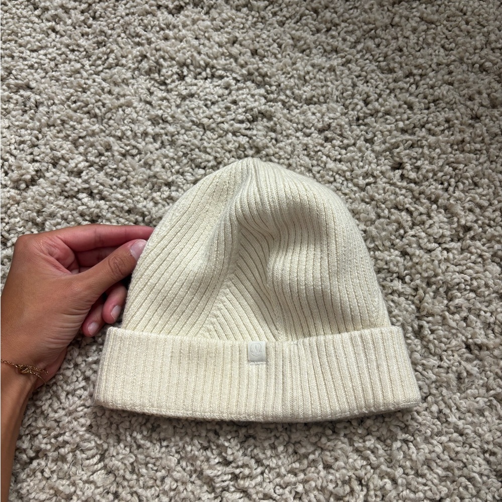 Cream lululemon Knit Beanie